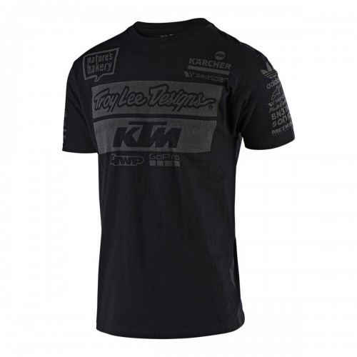 T-SHIRT TROY LEE DESIGNS 2019 KTM TEAM - PRETO